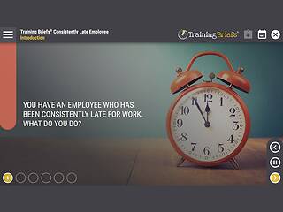 Training Briefs® Consistently Late Employee