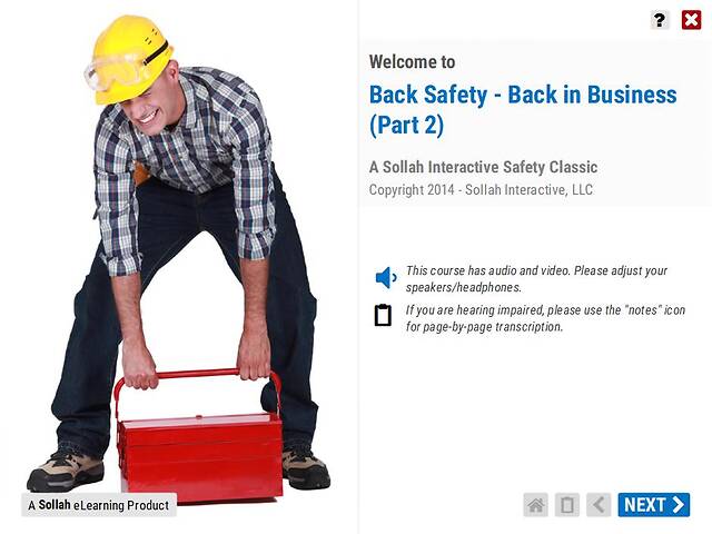 Back Safety – Back in Business™ (Part 2)