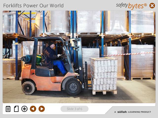 SafetyBytes® - Forklift Safety Turning and Stopping