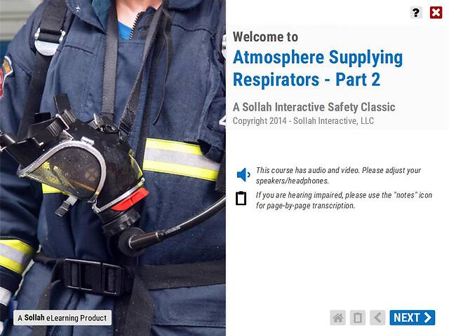 Atmosphere Supplying Respirators™ - Part 2