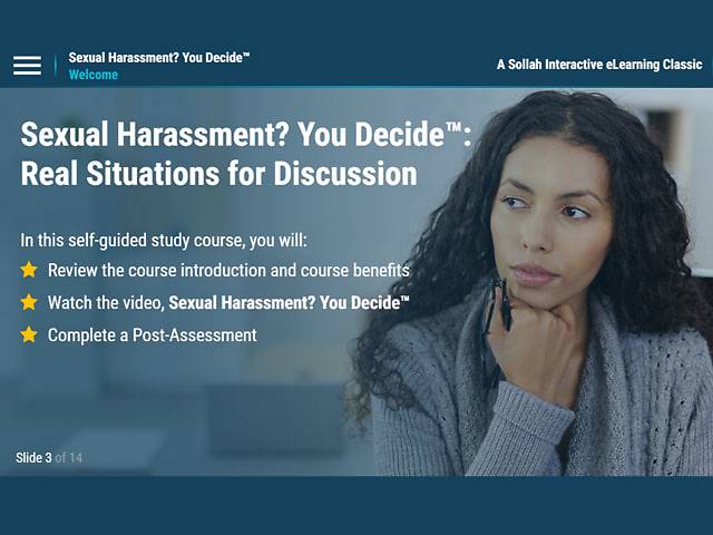Sexual Harassment? You Decide.™: Real Situations for Discussion